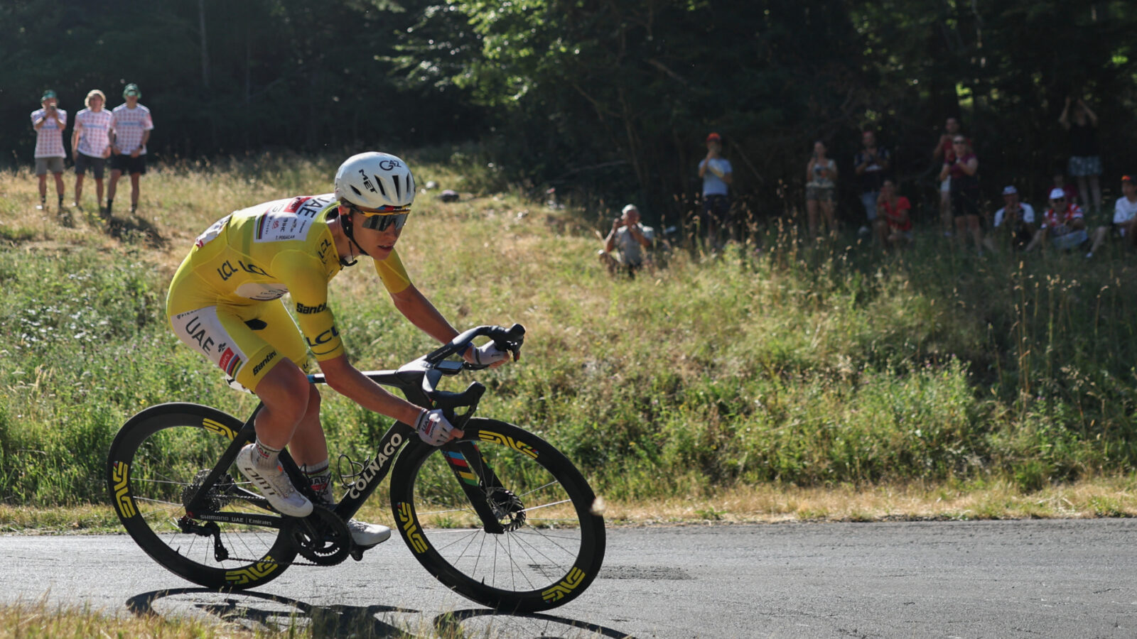 Tadej Pogačar leads the Tour